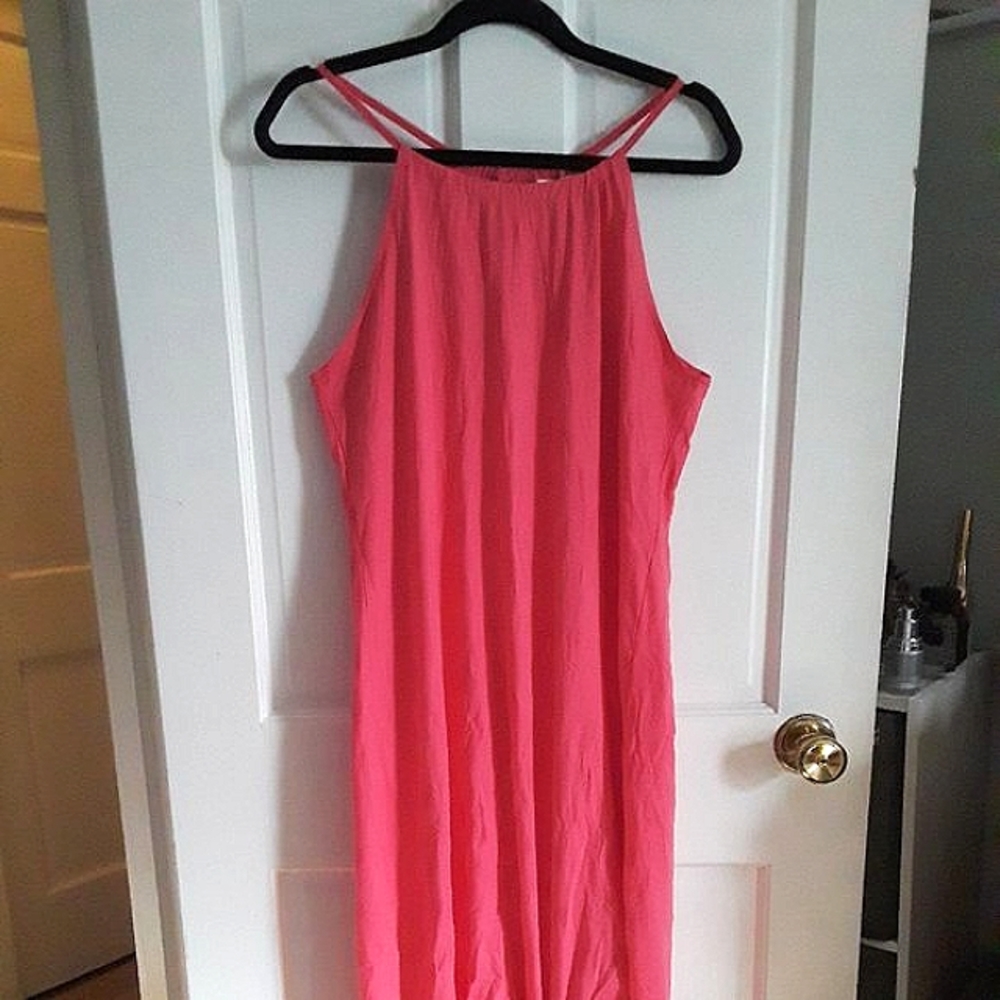 Long Maxi Dress Pink sz L